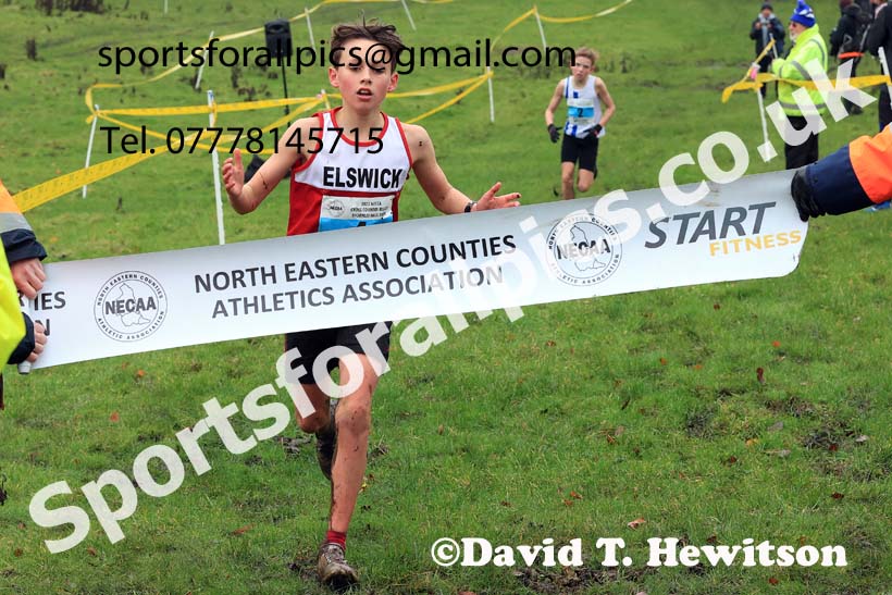 Boys under-13s 2023 NECAA Cross Country Relays, Thornley Hall Farm, Peterlee, County Durham. Photo: David T. Hewitson/Sports for All Pics